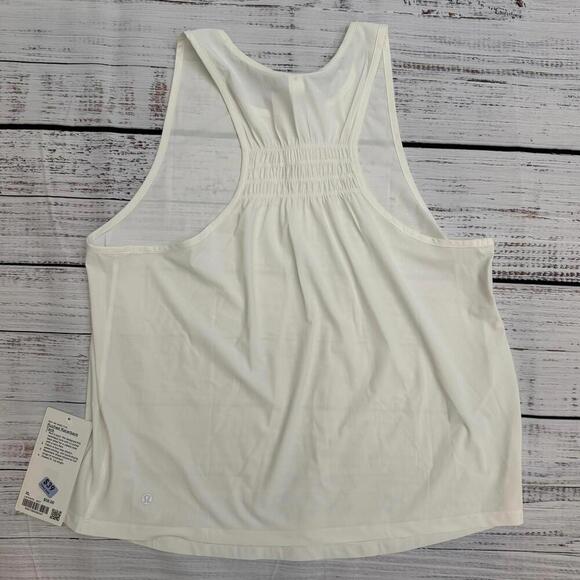 NWT Lululemon Ruched Racerback Tank White Size XL - Picture 4 of 8